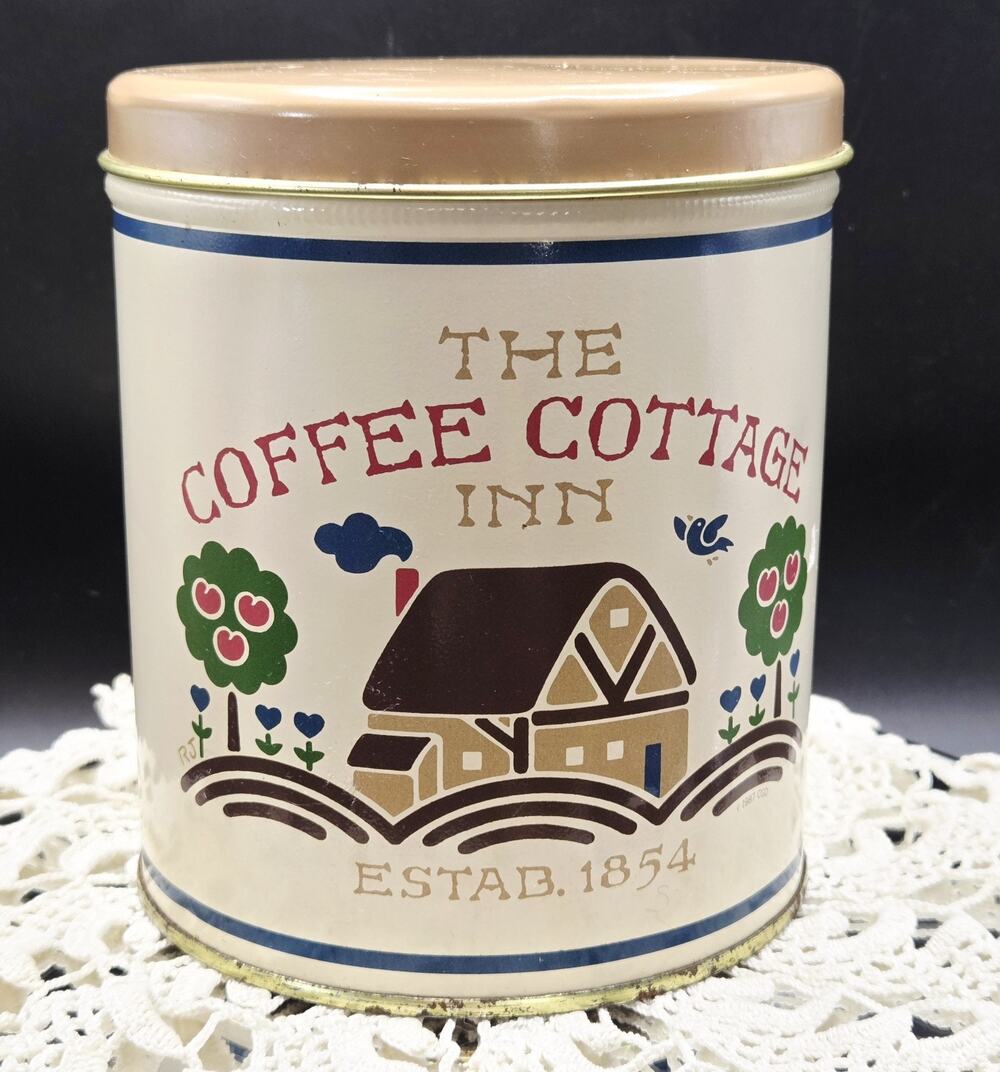 The Coffee Cottage Inn 6" Vintage Tin